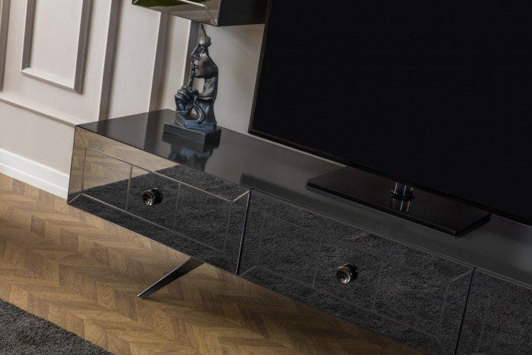 Lexus Tv Ünitesi (Alt Blok+Üst Blok (2)+Raf) (Antrasit Gri)