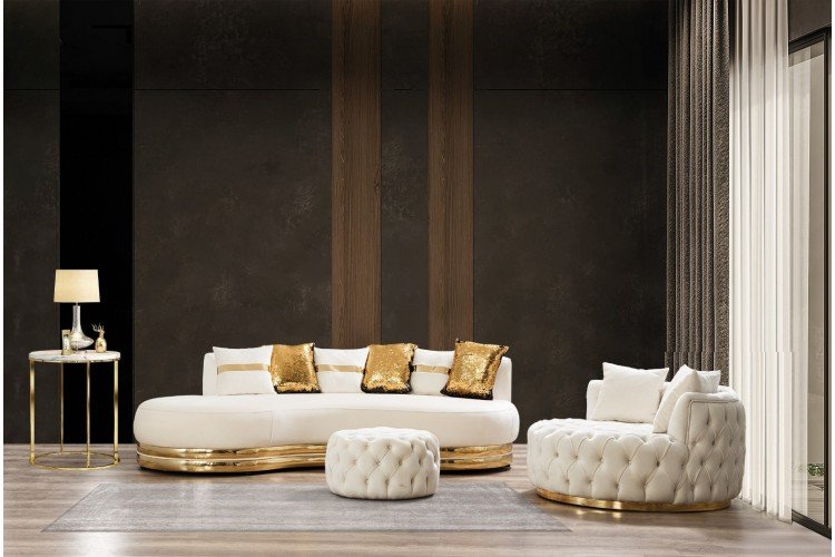 Jülien Koltuk Takımı  (4'lü Koltuk+ 3'lü Koltuk+Berjer+ Puf)