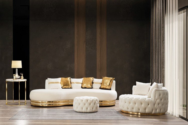 Jülien Koltuk Takımı  (4'lü Koltuk+ 3'lü Koltuk+Berjer+ Puf)