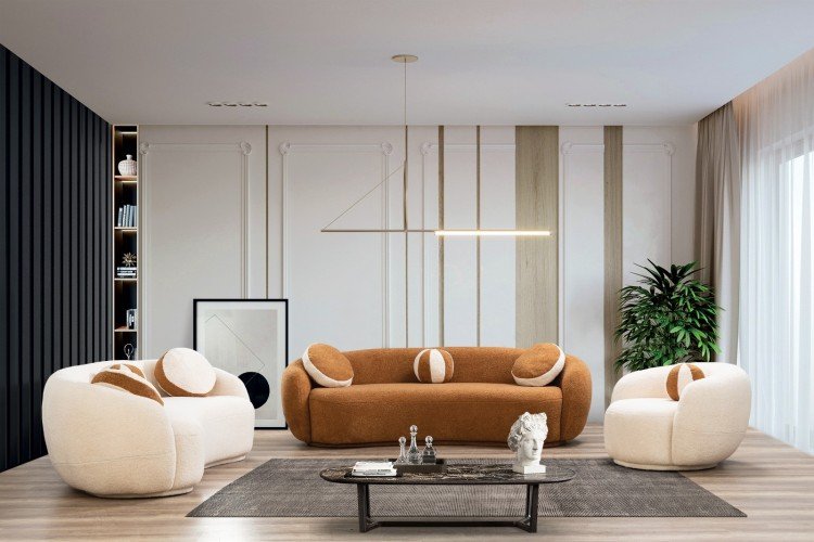 Teddy Wudy Salon Takımı (3+3+1+1)