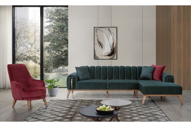 Luhan Köşe Koltuk Takımı (Köşe +Berjer)