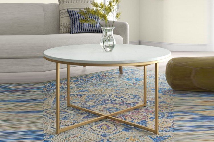 Londra Orta Sehpa (Siyah/Sarı/Gold/Krom)