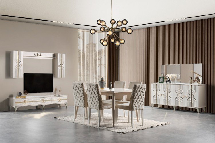 Kristal Yemek Odası Takımı