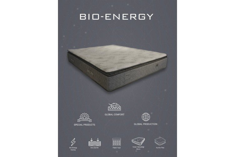 Bıo - Energy Paket Yaylı 31 cm Yatak 160x200