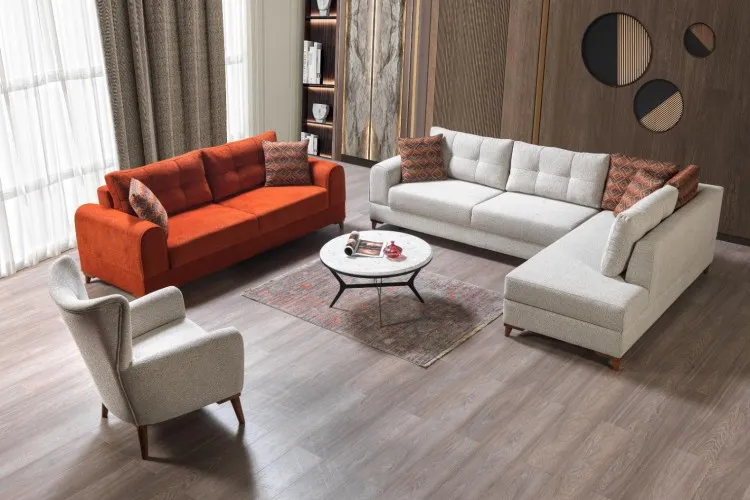 Merve Köşe Koltuk Takımı (Köşe+3+1)