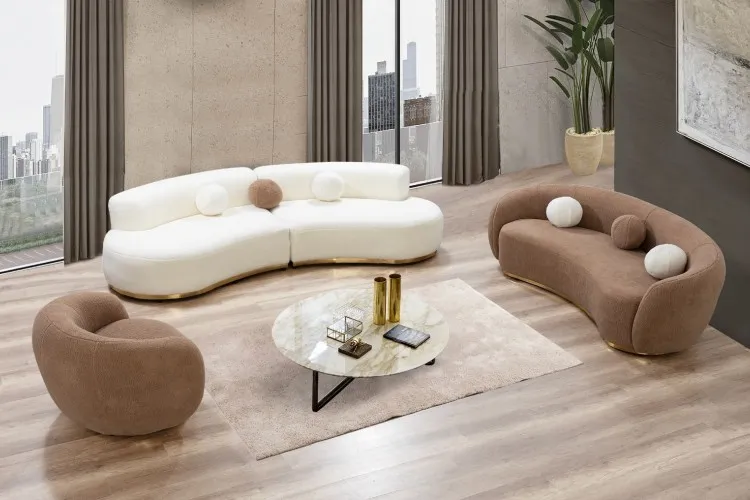 Capella Salon Takımı (3'lü Köşe +Kanepe+Berjer)