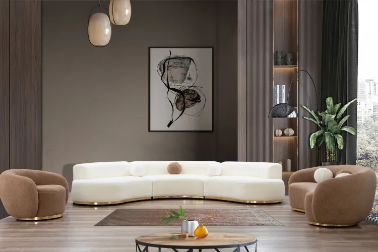 Capella Salon Takımı (3'lü Köşe +Kanepe+Berjer)