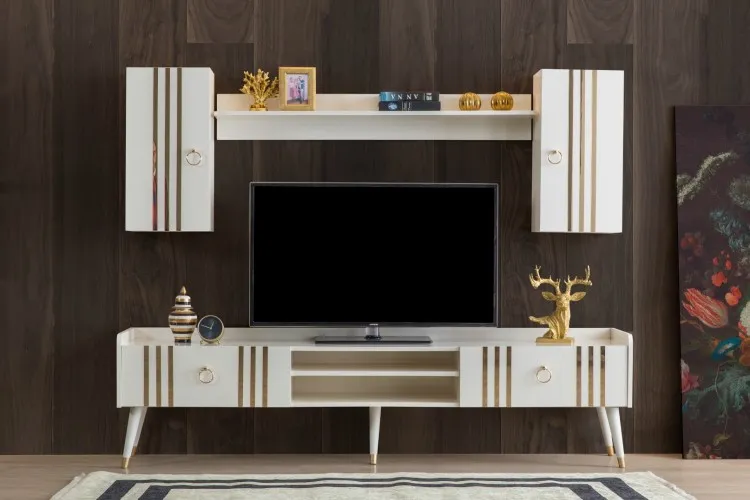 Lotus Tv Ünitesi (Alt Blok +Üst Blok (2)+Raf) (Aytaşı)