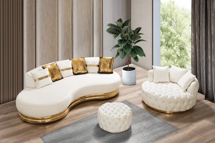 Jülien Koltuk Takımı  (4'lü Koltuk+ 3'lü Koltuk+Berjer+ Puf)