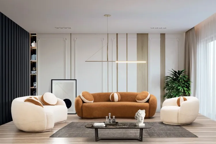 Teddy Wudy Salon Takımı (3+3+1+1)