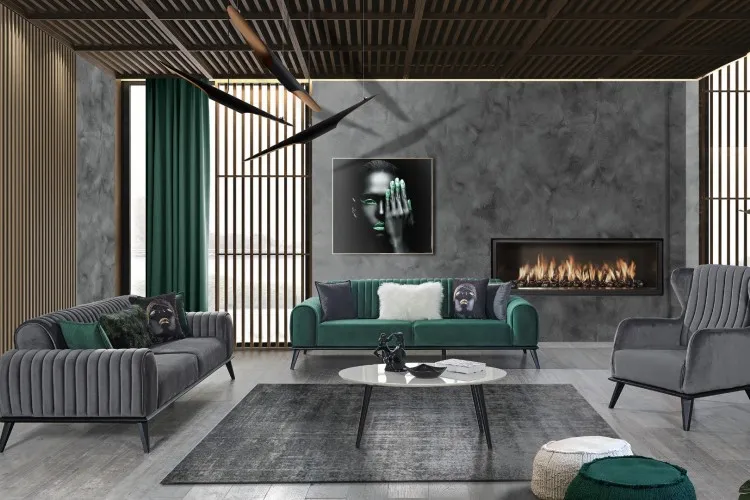 Kiev  Koltuk Takımı (3+3+1+1)